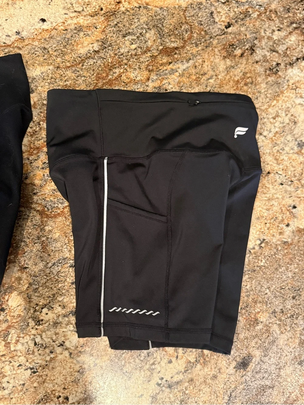 Fabletics Women's Black Athletic Shorts - Pair